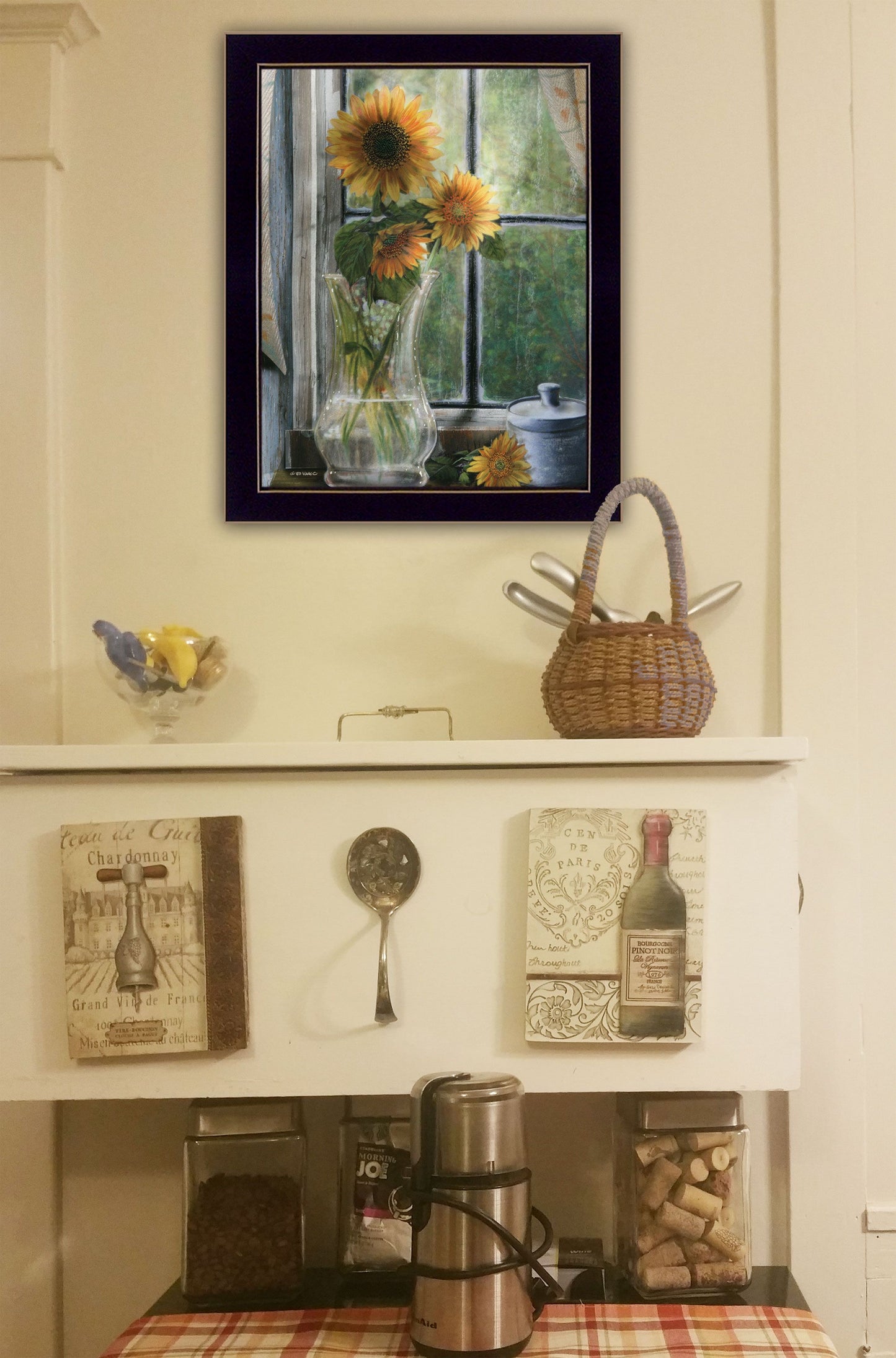 "Morning Flower" by ED Wargo, Ready to Hang Framed Print, Black Frame